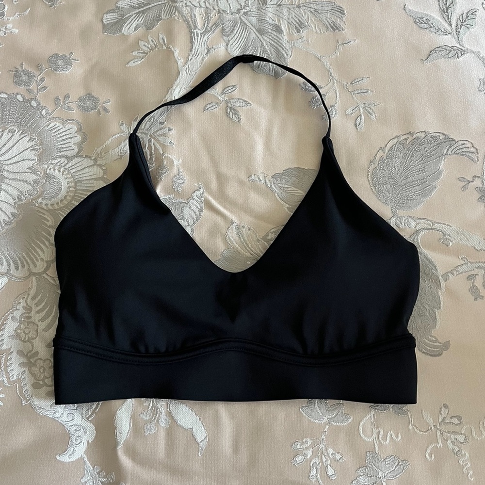 BuffBunny Black Sultry V-Neck Sports Bra
